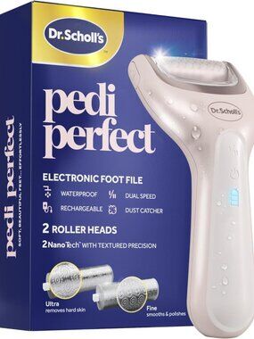 Electric Foot Callus Remover - Waterproof, Rechargeable, 2 Roller Heads, Soft